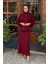 Elbise W-6952 Bordo 1