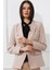Düğmeli Diana Blazer Ceket M4488 Bej 1