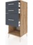 Hyperion Komodin 3 Çekmeceli 44X44X106 Çam-Antrasit 4