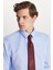 Slim Fit Mavi Non-Iron %100 Pamuk Doğa Dostu Ekoteks Belgeli Ütü Gerektirmez Gömlek 2