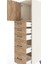 Hyperion Dolap Tek Raflı 5 Çekmeceli Tek Kapaklı 44X44X182 Aytaşı-Çam 5