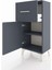 Arges Komodin Tek Raflı Tek Çekmeceli Tek Kapaklı 44X30X96 Antrasit-Antrasit 4