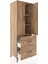 Hyperion Dolap 3 Raflı 2 Çekmeceli 2 Kapaklı 60X44X182 Çam-Çam 4