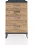 Hyperion Komodin 4 Çekmeceli 60X44X96 Antrasit-Çam 1