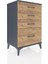 Hyperion Komodin 4 Çekmeceli 60X44X96 Antrasit-Çam 2