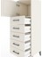 Hyperion Dolap Tek Raflı 5 Çekmeceli Tek Kapaklı 44X44X134 Aytaşı-Aytaşı 5
