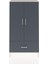 Arges Dolap 3 Raflı Tek Çekmeceli 2 Kapaklı 88X30X163 Aytaşı-Antrasit 1