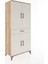 Hyperion Dolap 4 Raflı Tek Çekmeceli 4 Kapaklı 88X44X195 Çam-Aytaşı 2