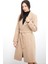 Kemerli Kaşe Kaban M3382 Camel 2