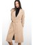 Kemerli Kaşe Kaban M3382 Camel 3