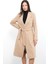 Kemerli Kaşe Kaban M3382 Camel 4