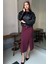 Kadın Siyah Suni Deri Ceket – Oversize 6
