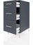 Kronos Komodin 3 Çekmeceli 44X59X96 Antrasit-Antrasit 4