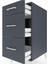 Kronos Komodin 3 Çekmeceli 44X59X96 Antrasit-Antrasit 5