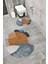 Su Emici Yumuşak Kaymaz Taban Sünger Dolgulu Yıkanabilir Dekoratif Banyo Paspası TAKIMI-1135 1