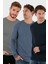 Pamuklu Bisklet Yaka Slim Fit Basic 3'lü Paket Sweat Erkek Sweat 5905073S3 1