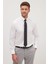 Slim Fit Beyaz Non-Iron %100 Pamuk Doğa Dostu Ekoteks Belgeli Ütü Gerektirmez Gömlek 5