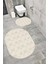 Su Emici Yumuşak Kaymaz Taban Sünger Dolgulu Yıkanabilir Dekoratif Banyo Paspası 1363 Oval 1