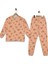 Somon Renk Kız Çocuk Pijama Takımı 1
