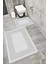 Su Emici Yumuşak Kaymaz Taban Sünger Dolgulu Yıkanabilir Dekoratif Banyo Paspası Takımı 1250GRİ 1