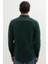 Erkek Slim Fit Dar Kesim Uzun Kollu Düz Kışlık Oduncu yeşil Gömlek 7
