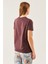 Kadın Kahverengi Cep Detaylı Yuvarlak Yaka T-Shirt 4