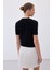 Sakallı Kısa Kol Triko - Siyah 8