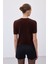 Sakallı Kısa Kol Triko - Kahve 8