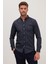 Slim Fit Uzun Kollu Düğmeli Yaka Pamuklu Kolay Ütü Çizgili Erkek Gömlek 1