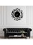 Dekoratif Metal Duvar Saati – Lazer Kesim, Şık ve Minimalist - 60X60CM 3