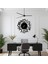 Dekoratif Metal Duvar Saati – Lazer Kesim, Şık ve Minimalist - 60X60CM 4