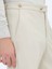 Bej Dokuma Regular Fit Smart Casual Pamuk Karışımlı Pantolon 4