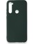 Redmi Note 8 Kılıf Içi Kadife Kaplı Nano Silikon Kapak - Koyu Yeşil 1