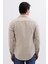 Erkek Slim Fit Dar Kesim Uzun Kollu Düz Kışlık Oduncu bej Gömlek 7