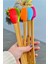 5 Parça Bambu Silikon Spatula Kaşık Fırça Seti Bambu Mini Kaşık Spatula Fırça Seti Yüksek Kalite 2