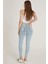 Yüksek Bel Skinny Pantolon M1213 Kar Yıkama 3