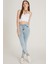Yüksek Bel Skinny Pantolon M1213 Kar Yıkama 4