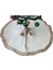 , Yılbaşı Çam Ağacı Altı Örtüsü, Çam Ağacı Ayak Halısı Örtüsü, Krem Renk, Peluş, 85 cm 4