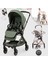 Rotabile Premium Çift Yönlü Bebek Arabası Yeşil 1