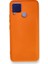 Realme C15 Kılıf Içi Kadife Kaplı Nano Silikon Kapak - Turuncu 1