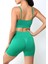 Sevinç Tekstil Yüksek Bel Dikişsiz Toparlayıcı Spor Şort – Yeşil 4