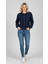 Kadın Düğmeli Yumuşak Triko Hırka M7361K26 Lacivert 1