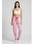 Kadın Çizgili Pijama Altı M4536K26 Pembe 1