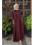 Elbise 2502-5007 Bordo 1
