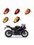 Motosiklet arka LED Dinamik Fren Işığı Yamaha R15 V3 2017-2022 V4 R15M 2023+ Dönüş Sinyal Işığı (Yurt Dışından) 9