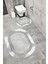 Su Emici Yumuşak Kaymaz Taban Sünger Dolgulu Yıkanabilir Dekoratif Banyo Paspası 1371B Oval 1