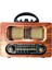Büyük Boy Retro, Nostaljik, Ahşap Tasarım Bluetooth Hoparlörlü, Şarjlı, Taşınabilir Fm/am Destekli Radyo NS-6635 (5148) 3