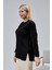 Kadın Triko Yan Yırtmaç Inci Detay Kışlık Orta Yaş Günlük Anne Bluz Kazak 2