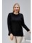 Kadın Triko Yan Yırtmaç Inci Detay Kışlık Orta Yaş Günlük Anne Bluz Kazak 5
