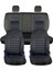 Seat Leon Deri Oto Koltuk Kılıfı Ön Arka Set Siyah Mavi Original Seri Scr 3